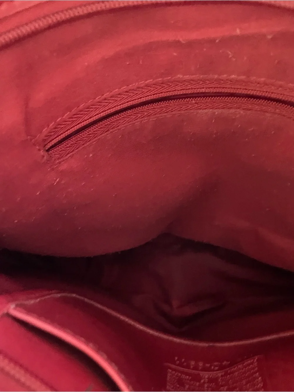 Coach Red Leather Crossbody Satchel